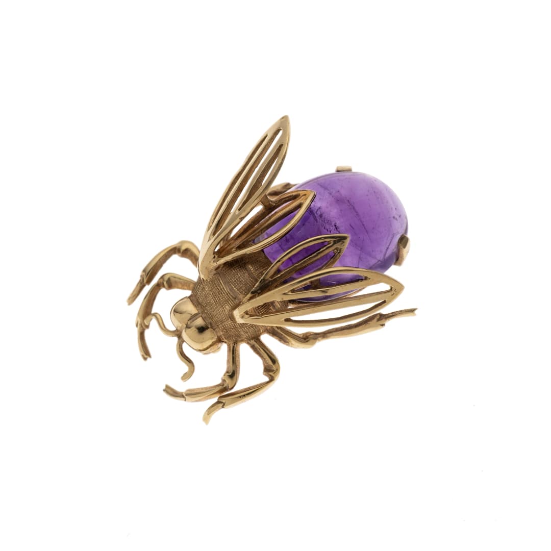 1 Amethyst Cabochon ca. 5,0 ct