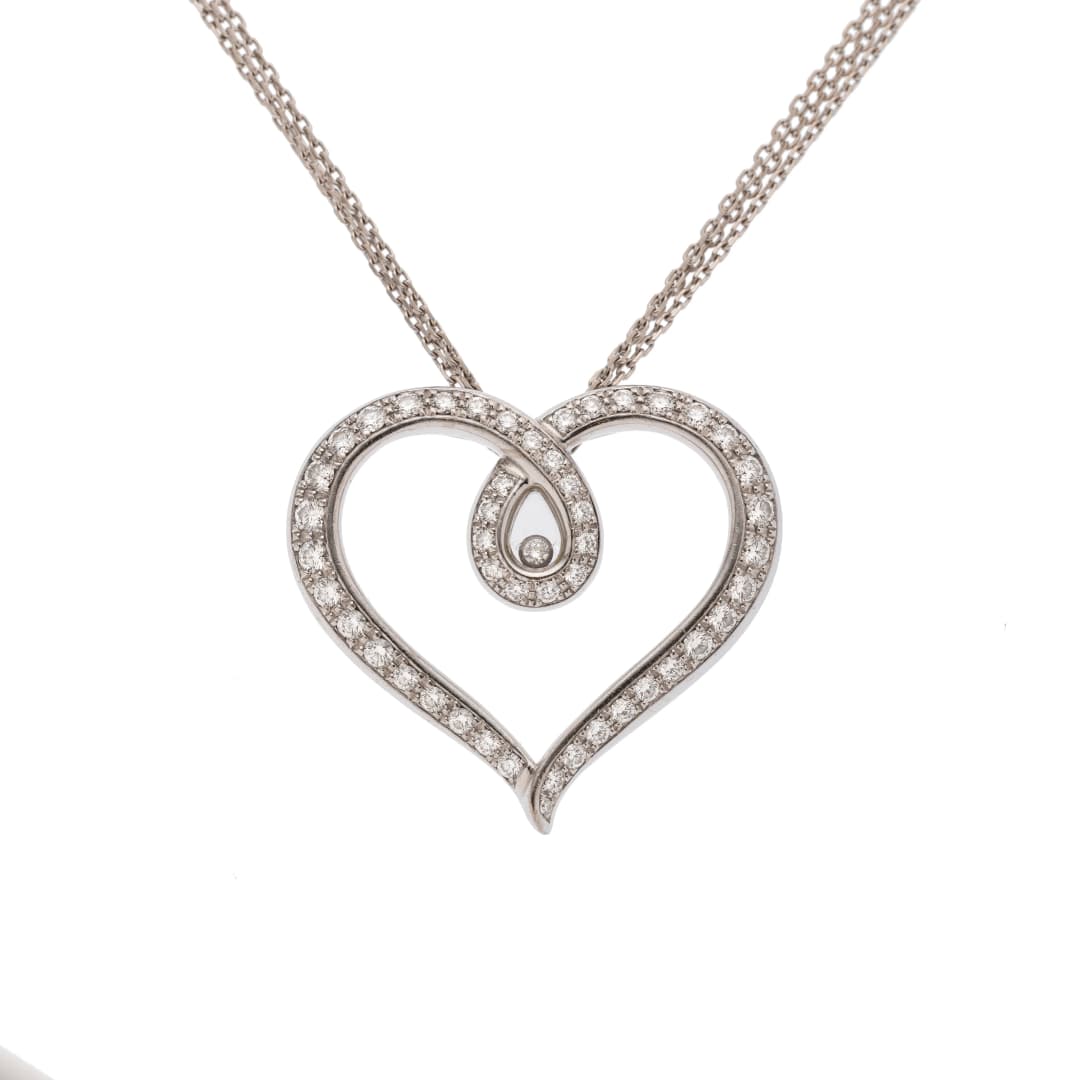 48 Brillanten insg. 1,45 ct H-I/vvsi-vs1
1 Brillant 0,03 ct
Signiert: Chopard
Länge: 45 cm
