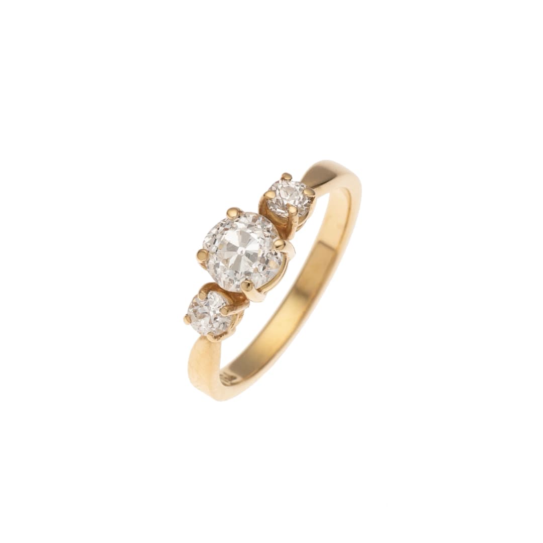 1 Altschliffdiamant 0,81 ct I/ si1 (DPL Zertifikat)
2 Altschliffdiamanten insges. 0,24 ct I/ si